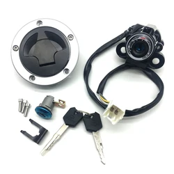 Motorcycle Ignition Switch Fuel Gas Cap Lock Key Kit For Kawasaki Ninja ZX6R ZX636 2013-2018