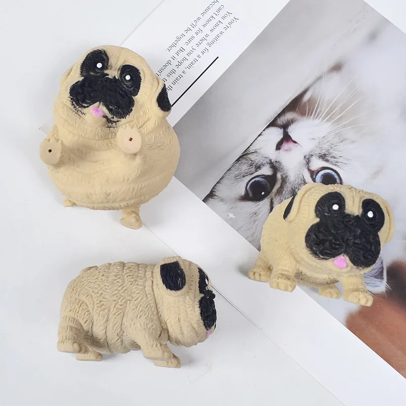 Decompression Toy Squeeze Toys Dog Antistress Hand Squishy Fidget Toys Funny Gadgets Pop it Pug Puppy Dolls Simple Dimple Gifts