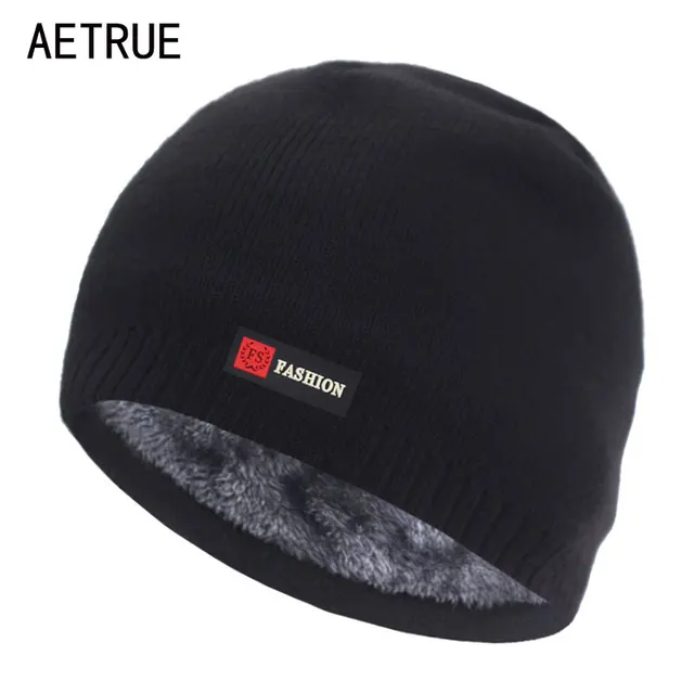 Skullies Beanies Męska czapka zimowa Damskie czapki z dzianiny dla mężczyzn Czapka zimowa Gorro Gruba ciepła czapka bez ronda Futrzana czapka męska