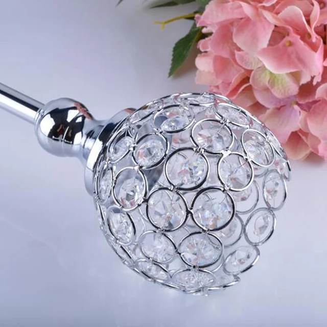 20pcs)Factory direct supply wedding candlestick centerpieces metal crystal candle holder yudao1330