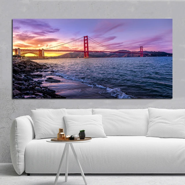 

Big Size City Building Landscape Posters Canvas Painting Abstract Home Decor Scenery Prints Wall Art Pictures For Living Room