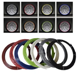 4pcs/set Universal Wheel Rims Protectors Decor Strip Snap lock Anti-collision decorative strip For 14-22 inch wheels