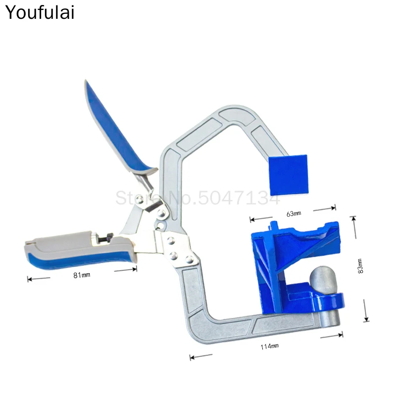 8d, Auto-adjustable 90 Degree Right Angle Woodworking Clamp Quick Clamp Pliers Picture Frame Corner Clip Hand Tool T-Clamp