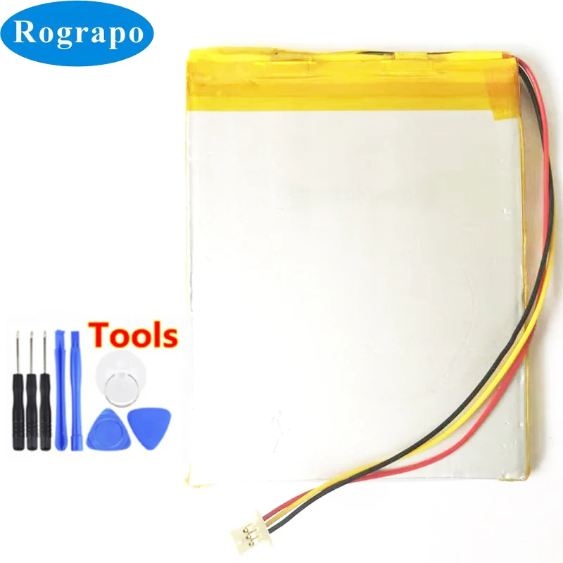 New 3.7V 3500mAh Li-Polymer Battery For ONYX BOOX Darwin 2 E-Book Accumulator 3-wire Plug+tools