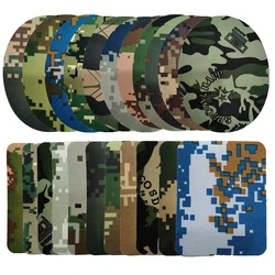 1PC Oval Square 9.5*12.5cm 11*14cm Hot Melt Glue Camouflage Adhesive Ironing Patch Imitation Denim Sewing Knee Elbow DIY Garment