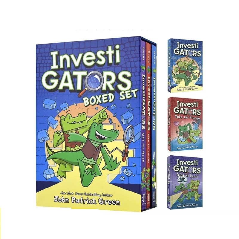 

3 Books/Lot Investi Gators Boxed Set Cartoon English Original English Bridge Book Manga Books