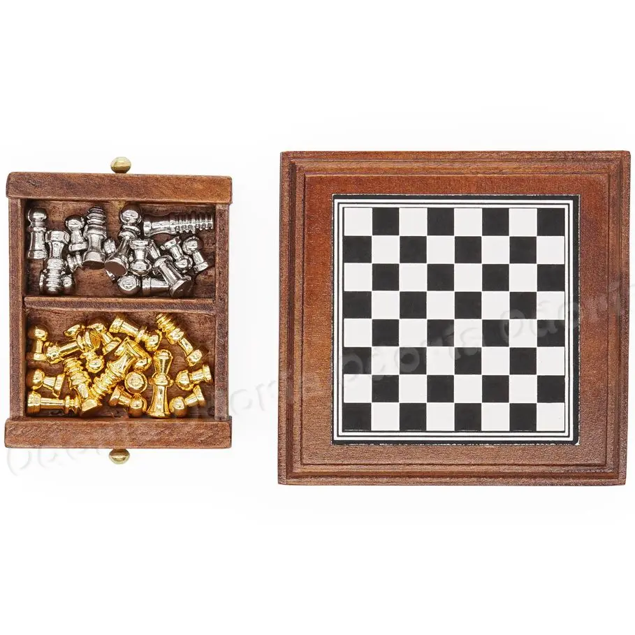 Odoria-Échiquier l'inventaire avec rangement, mini jeu MELSet, modèle de meubles, salon, maison de courses, accessoires de décoration, 1:12