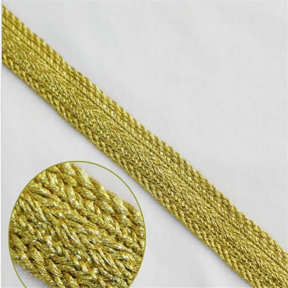 Braided Wire Ribbon for DIY Clothing Accessories, Webbing, Lace, Shoes and Hats, Decoration Materials, 1 Yard, 1.8Width