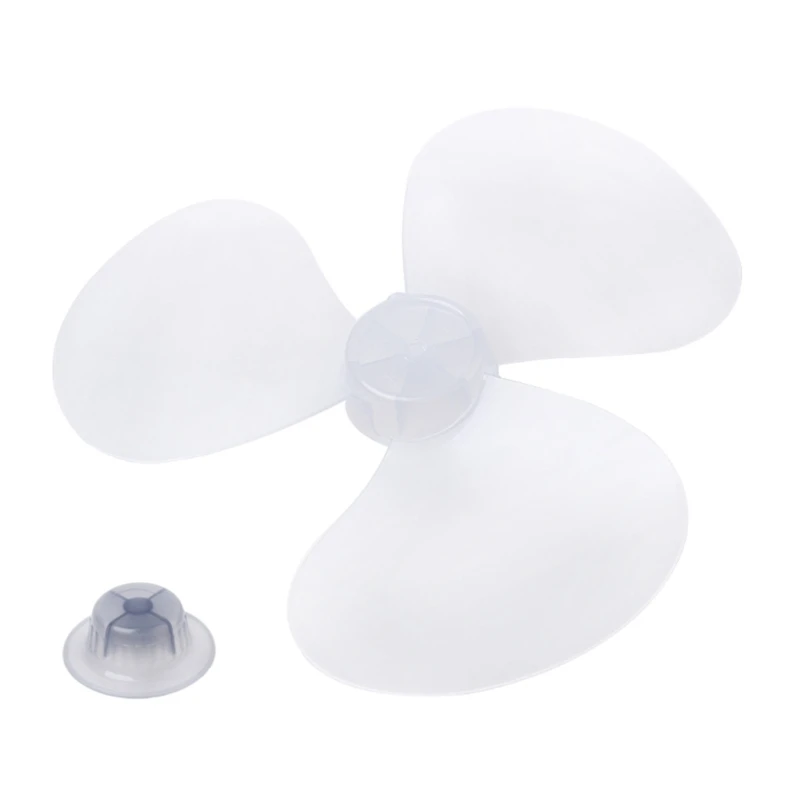 3 Leaves Clear Plastic Fan Blade Replacement for 12/11/16 Inch Pedestal Fan Stand Fan Table Fan Accessories