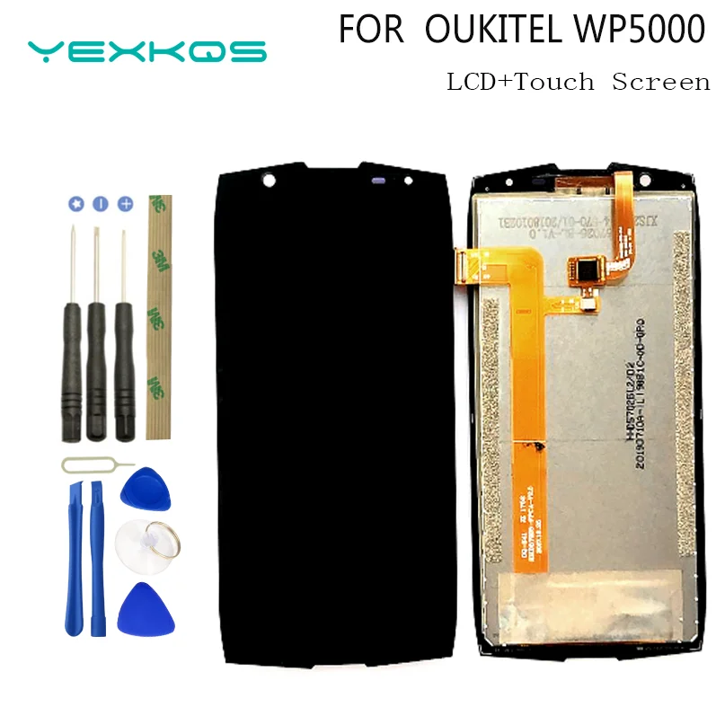 

100% Original 5.7" For OUKITEL WP5000 LCD Display + Touch Screen Digitizer Assembly Original Quality For WP 5000 Replacement