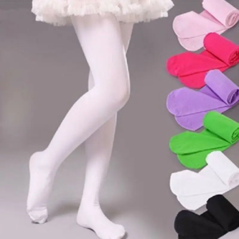 Wholesale Kids Girls Candy Colors Tights Pantyhose Hosiery Stockings Ballet Dance Stockings 4-12Y