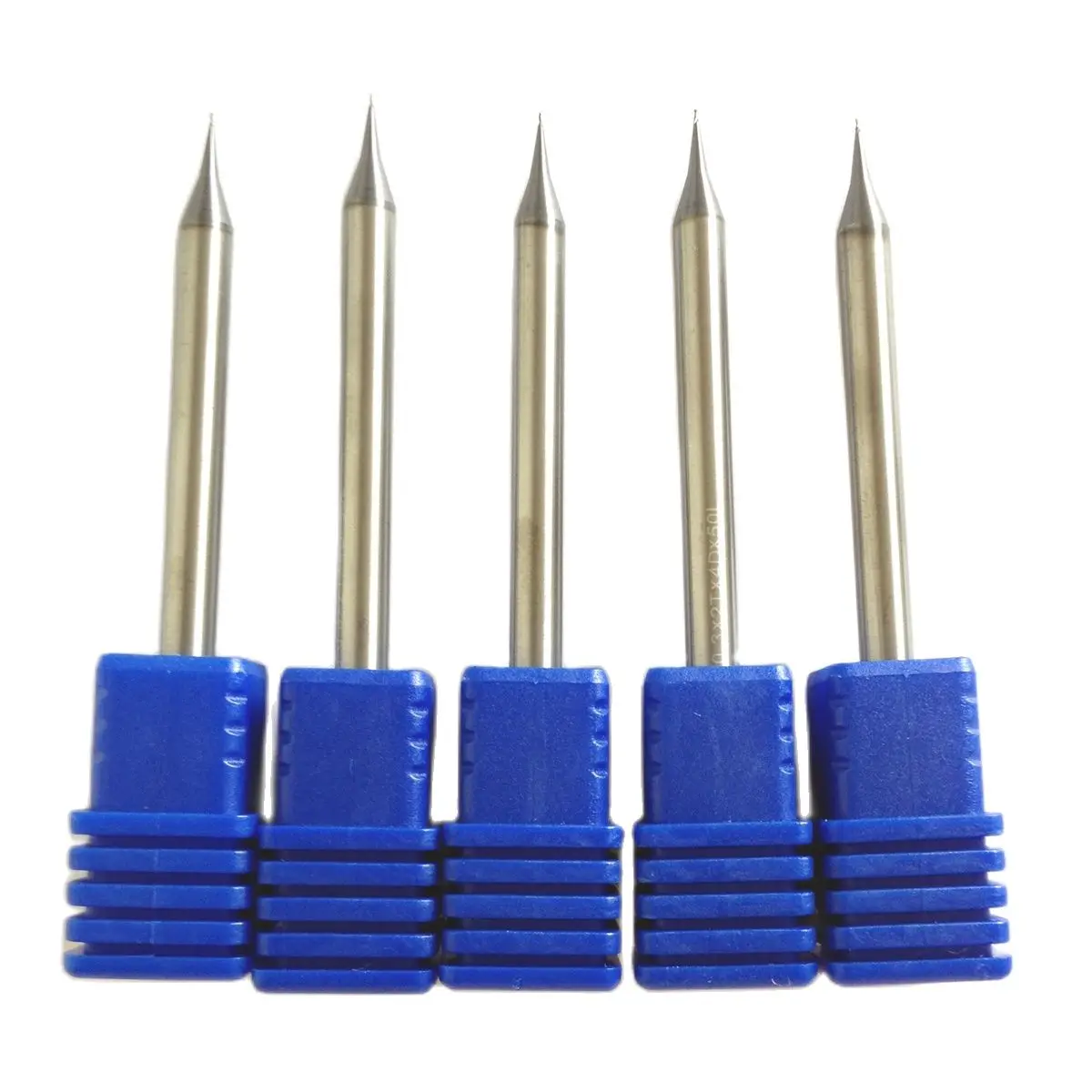 JERRAY HRC55-brocas en espiral de Micrograno, herramientas de fresado, brocas de enrutador CNC de carburo, D0.3 x 50 x D4, 2 flautas de 0,3 MM