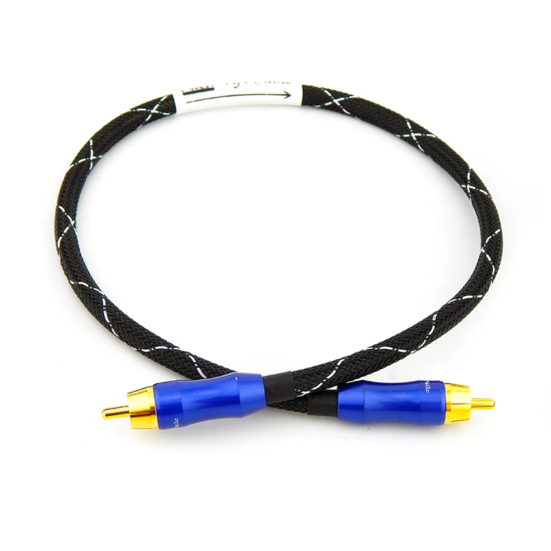 HIFI كابل الصوت 75ohm الرقمية محوري خط DAC إشارة سلك Belden الباردة الصحافة RCA مكبر للصوت كابل