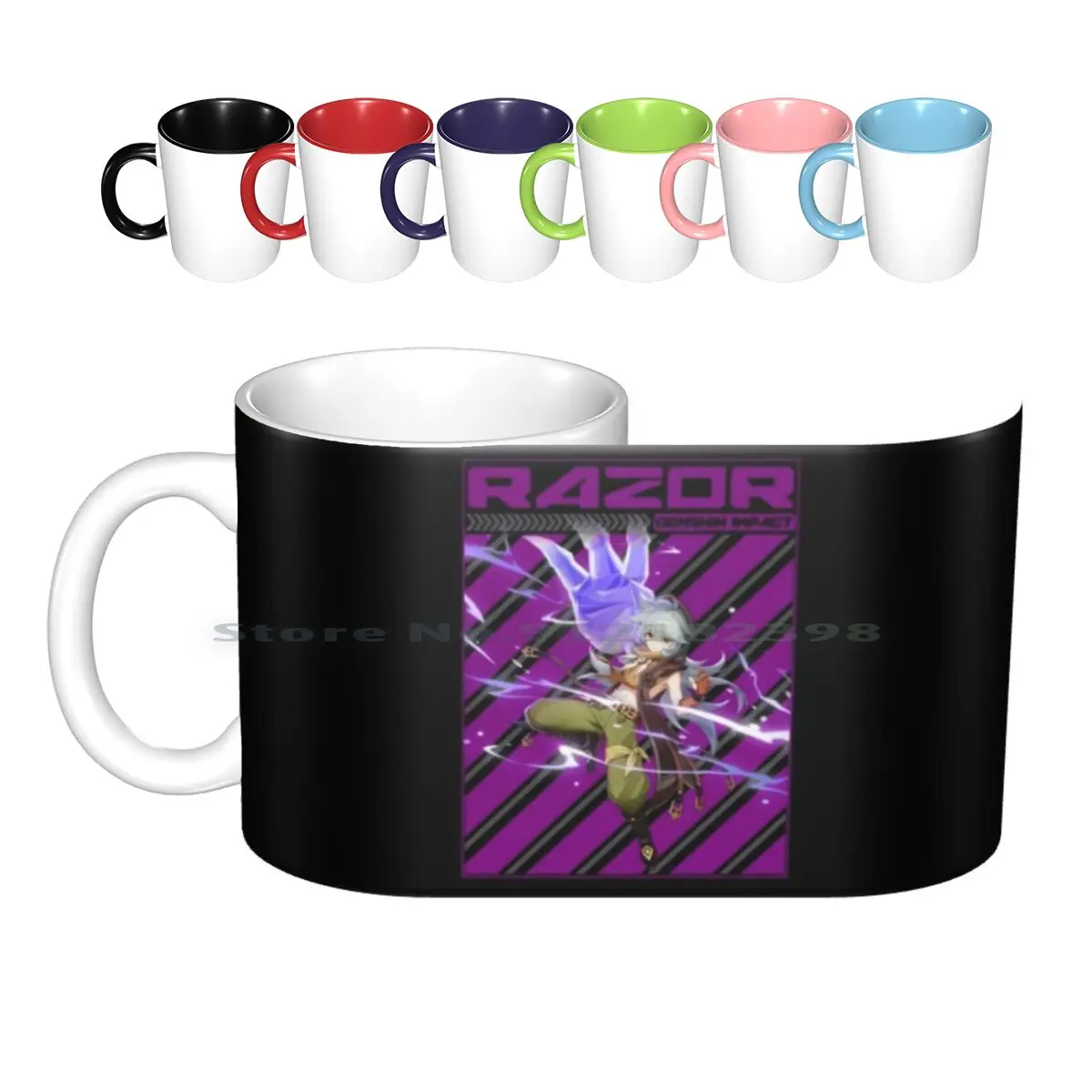 Genshin Impact Wish Ceramic Mugs Coffee Cups Milk Tea Mug Genshin Impact Genshin Impact Hu Razer Tao Hu Tao Genshin Impact