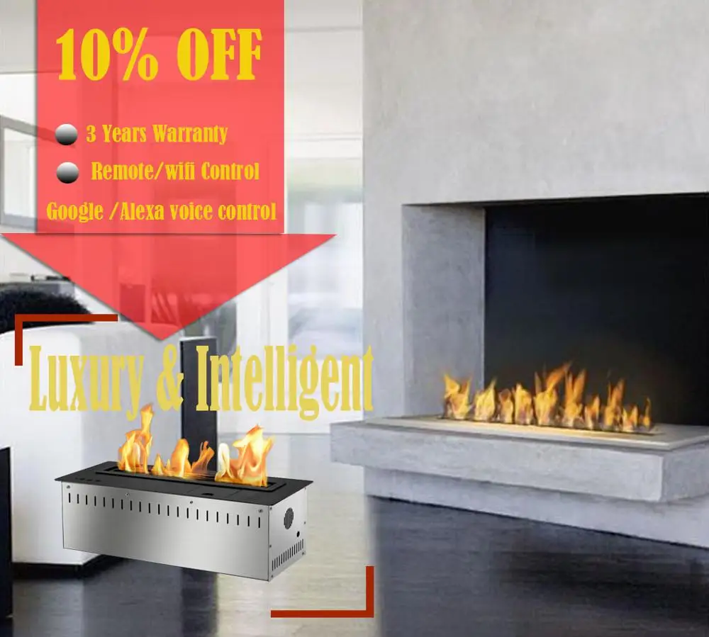 

Inno living 30 inch luxury bio etanol chimney google home voice controled ethanol fire insert