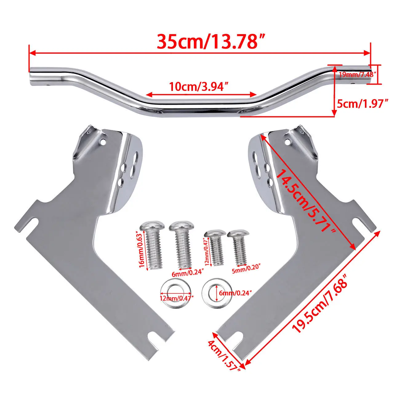 Motorcycle Chrome Front Spotlight Passing Lamp Mount Fog Light Bar Motorbike Black Bracket Bar Turn Signal For Harley