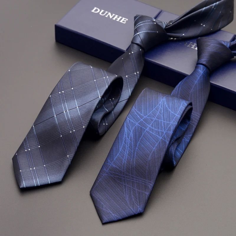 

High Quality 2022 New Business Ties for Men Slim 6cm Necktie Designers Brand Black Gray Sliver with Gift Box