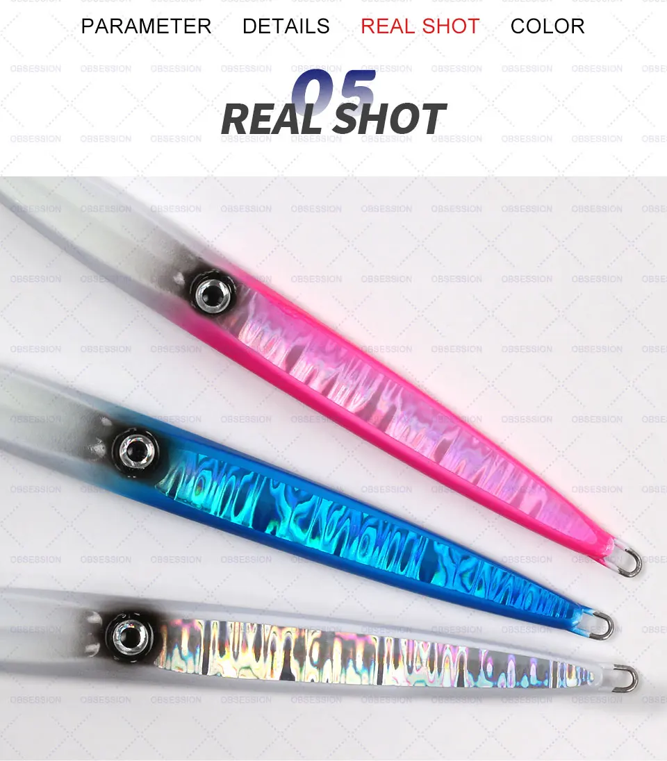 TEASER J16 40g-500g Metall Sinking Jigbiat Salzwasser Karpfen Hecht Peche Jig Spinner Köder Angeln Meer-brasse Jigging Köder mit Haken – Detail 8