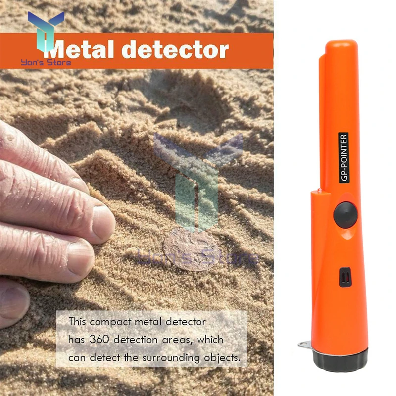 Metal Detector New Handheld Portable 360 Positioning Rod Detector Waterproof Speciality Hand Held Pointer Pinpoint with Bracelet