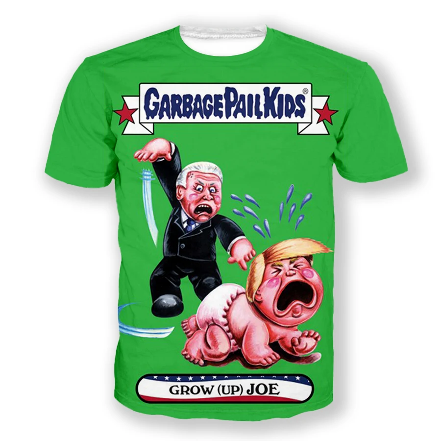 New Fashion  Women/men\'s 3D Print Cartoon Garbage Pail Kids Casual T-shirts Harajuku  T-shirts