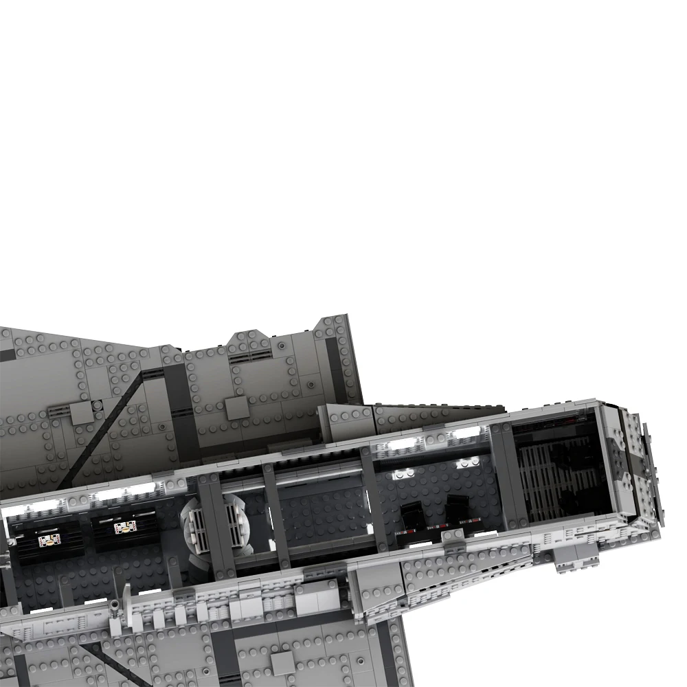 Space Series Interceptor Cruiser Model MOC Building Blocks Spaceship Children's Toy Gift Imperial Gozanti-Class Armored Cruiser