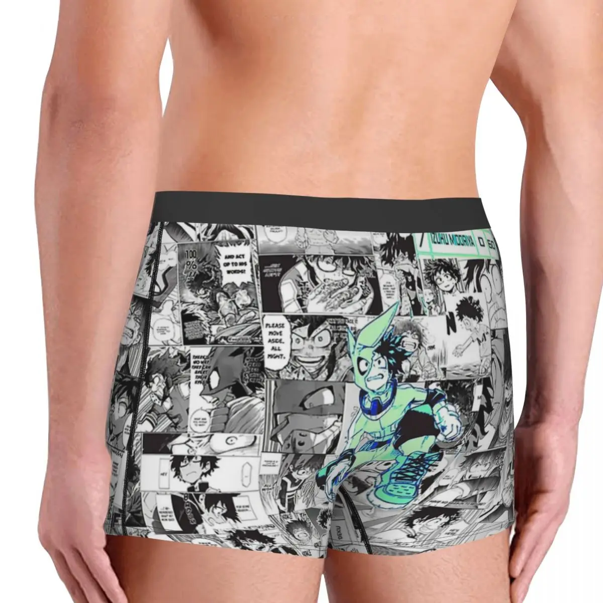 The Deku Who Gives It His All! My Hero Academia Underpants Breathbale Panties Male Underwear Print Shorts Boxer Briefs