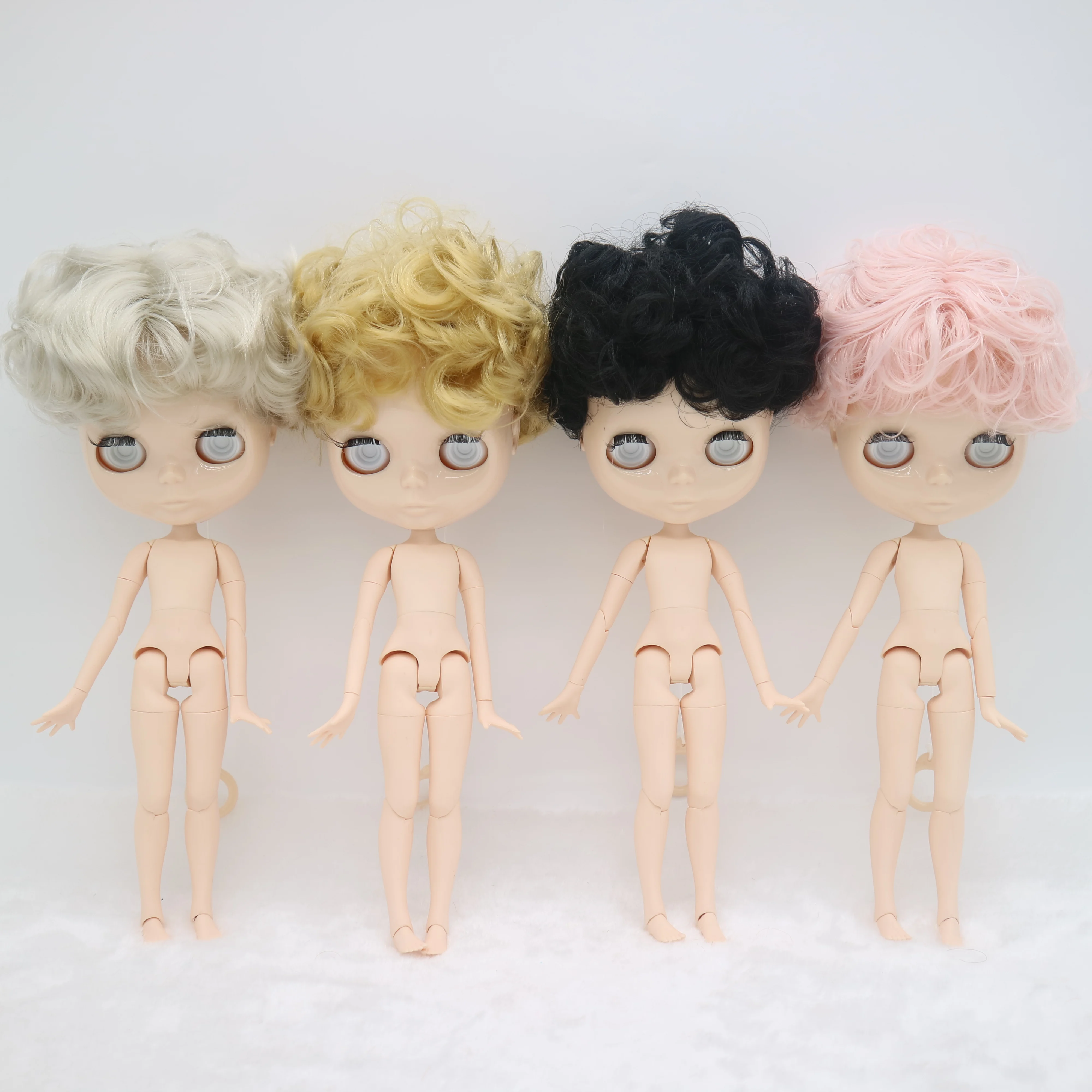 Pre-Sale BJD Without eyes chips boy without  make up  Nude blyth doll for DIY