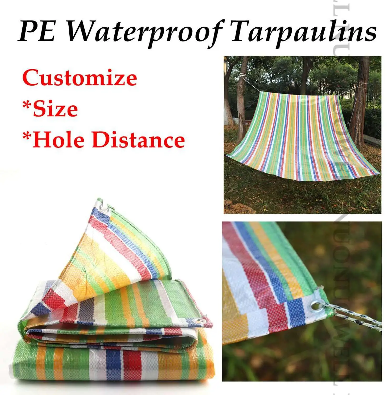 

Customize Size 0.32mm PE Tarpaulin Rainproof Cloth Thicken Balcony Cover Sunshade Tarp Waterproof High Quality Truck Cover