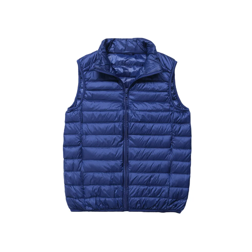 Gilet invernale da uomo in piumino d'anatra 2021 cappotto gilet imbottito senza maniche ultraleggero gilet in piumino leggero caldo Ultra sottile