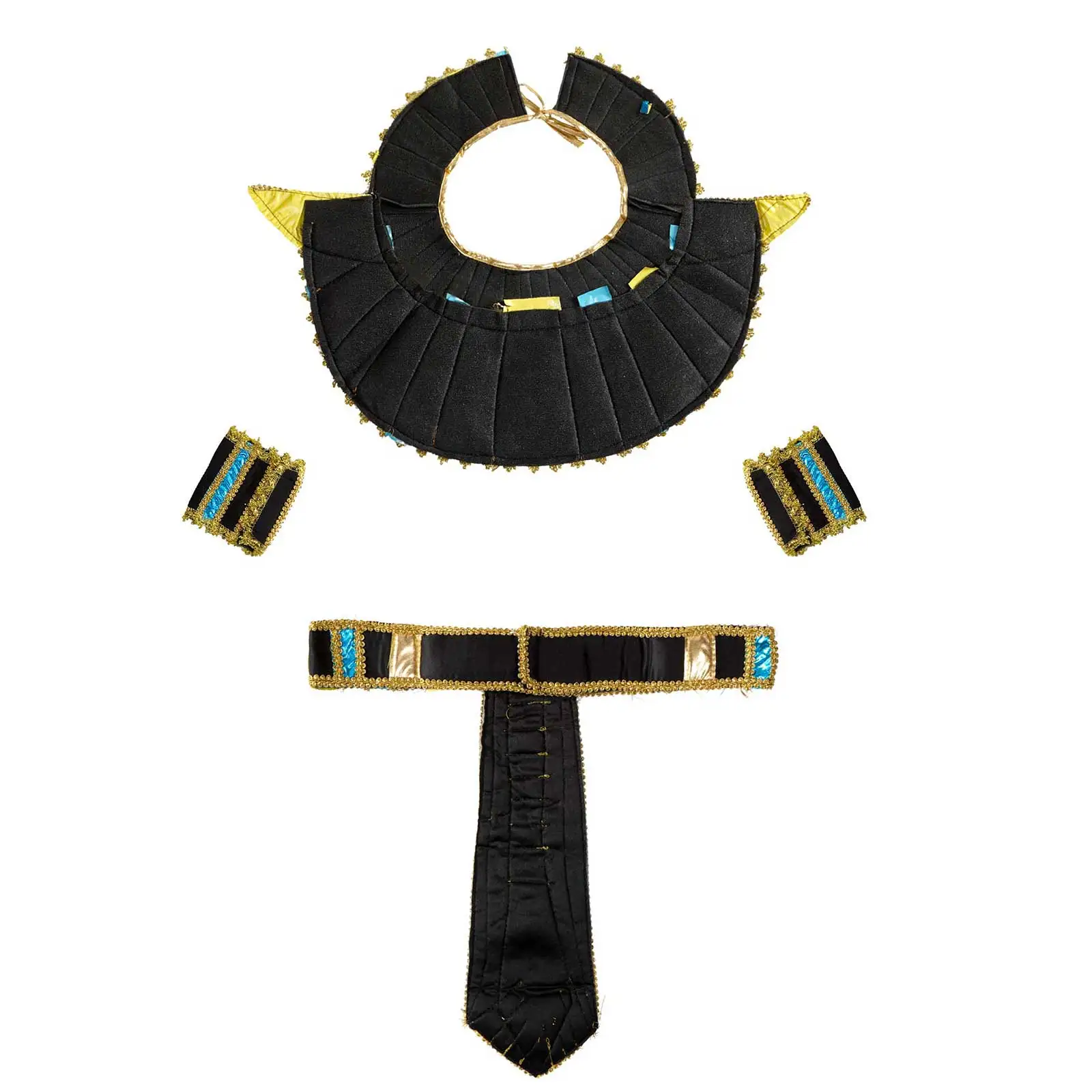 TiaoBug – ensemble de trois costumes Cosplay pour hommes et femmes, Costume de rôle Anime, accessoires de fête, collier, ceinture avec poignets