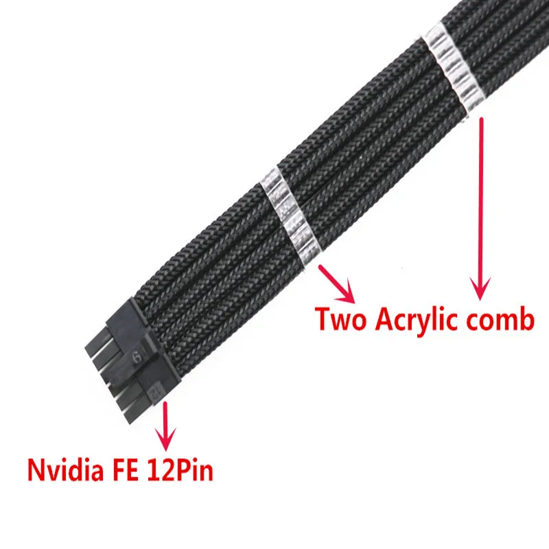 Premium 3.0 Series Nvidia Mini 12Pin to Dual 2pcs CPU Male 8Pin ATX Modular Cable Power Supply Cable for Corsair Antec PSU Model