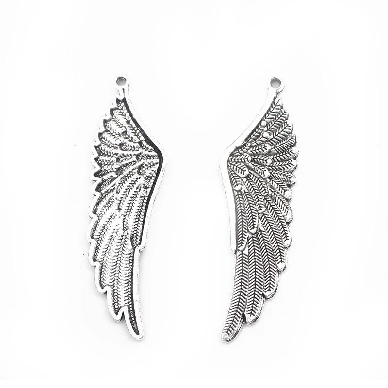 10pcs Angel Eagle Bird Feather Wings Charms Pendant Necklace Jewelry Findings DIY Craft  Accessories