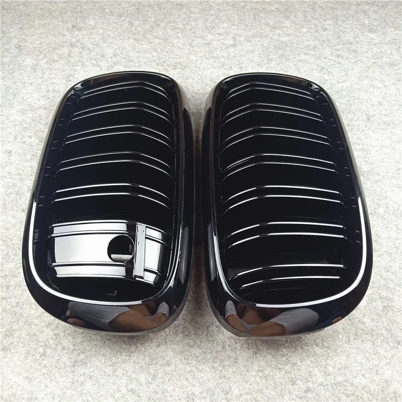 Original Quality 2014-2018 Front Kidney Grill With Night vision For X5 F15 X6 F16 X5M F85 X6M F86 Glossy Black Racing Grills