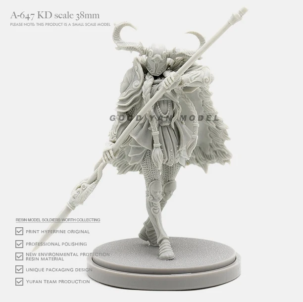 38mm Resin model kits figure beauty colorless and self-assembled A-647