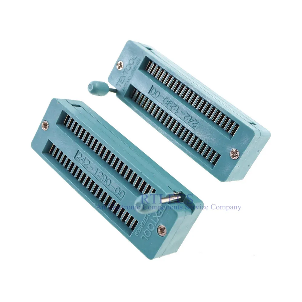 Test Tool IC DIP ZIF ZIP Socket 42 Pin Pitch 1.78 mm 1.778 Press-Fit Dual Row Spacing 10.16 mm 0.4\