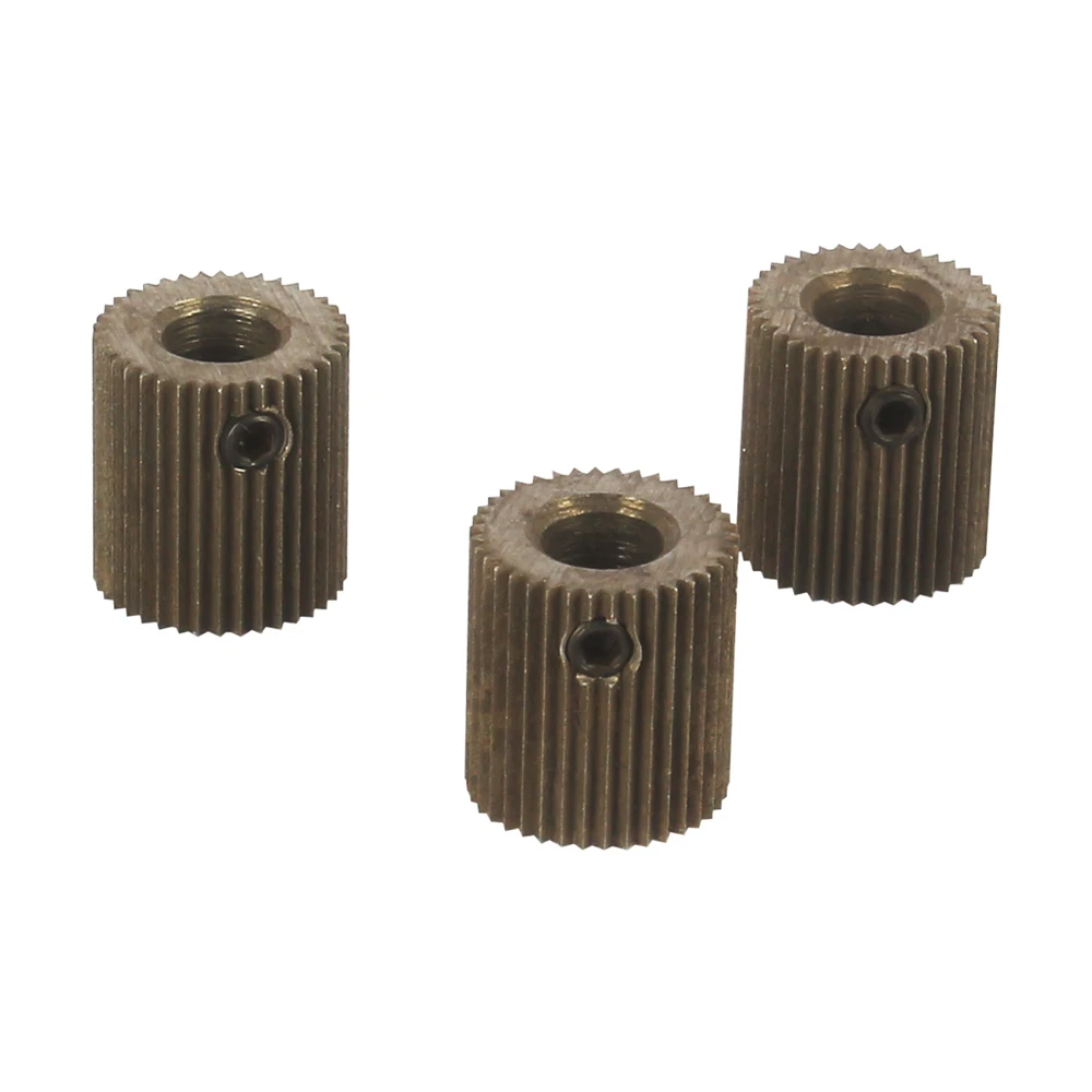 XCR3D 3D Printer Parts Mold Steel 40 teeth Linear Extruder Gear Bore 5mm MK7 MK8 Filament Feeder Driver Pulley Gear Black 1PCS