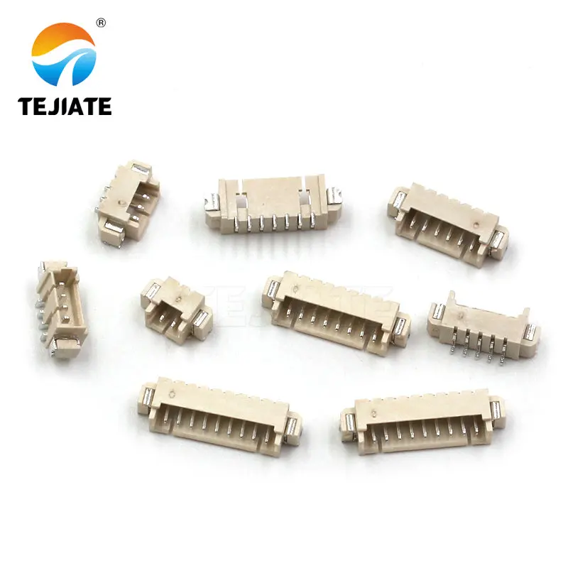 50 Pcs Orizzontale Patch Presa di 1.25 Millimetri 2/3/4/5/6/7/8 /9/10P Connettore di Tipo di Striscia di Smd