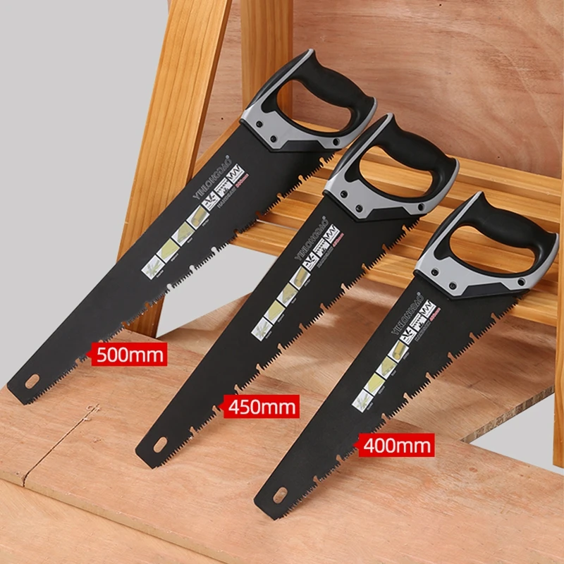 DTBD Heavy Duty Extra Long Blade Hand Saw สำหรับไม้ Camping, DIY ไม้เลื่อย Hard ฟันเลื่อยพับสวนเครื่องมือ