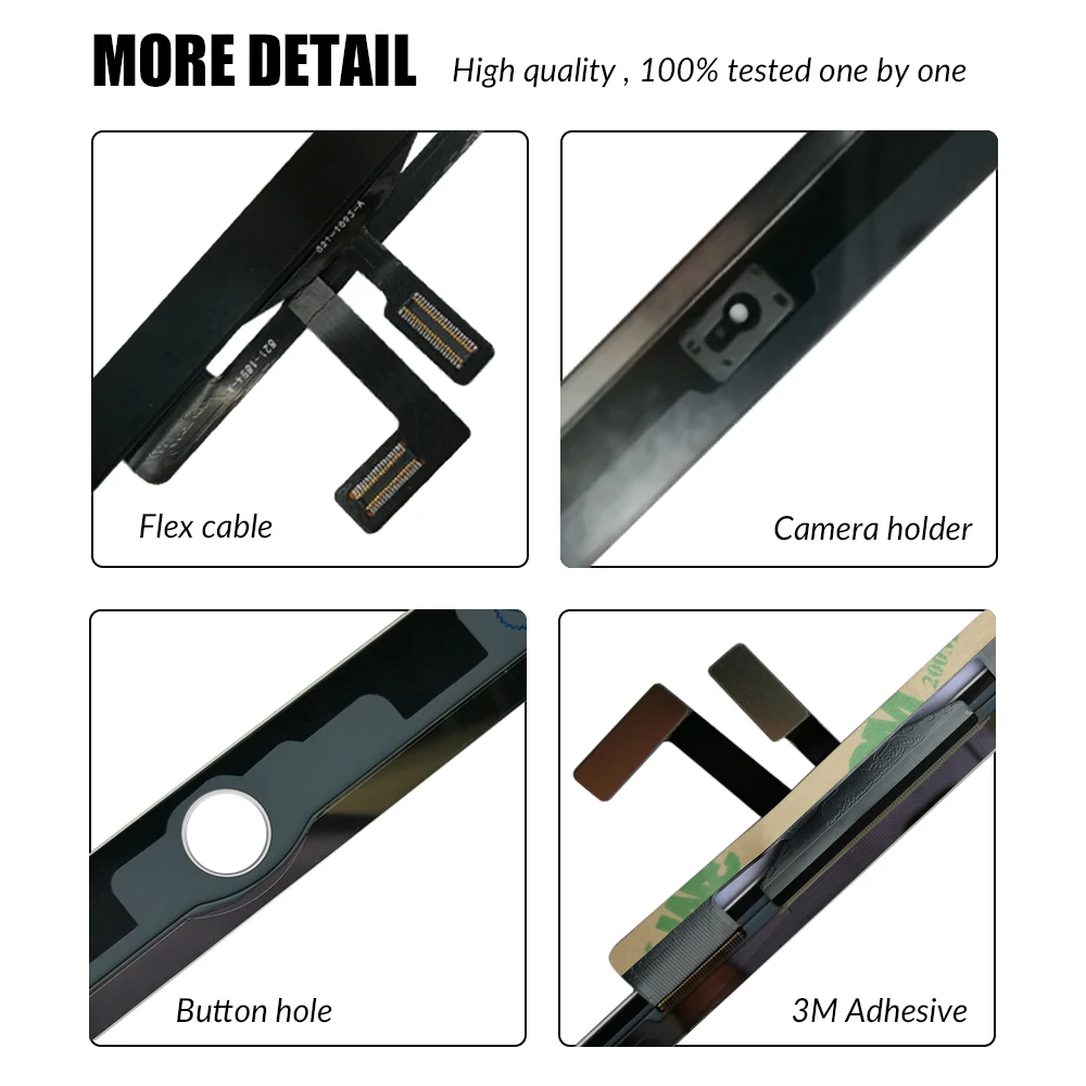 New LCD Outer For iPad Air 1 iPad 5 A1474 A1475 A1476 Touch Screen Digitizer Front Glass Display Touch Panel Replacement