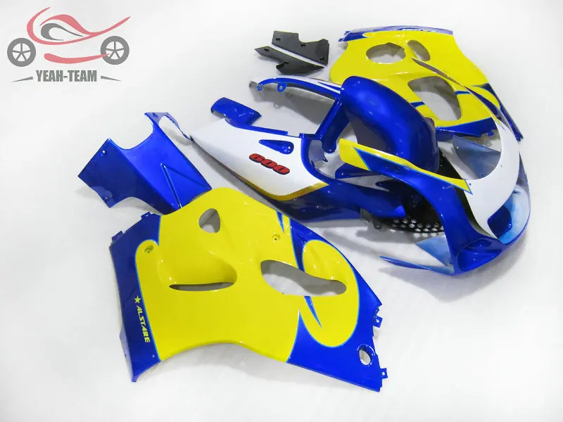 Chinese fairing kits for Suzuki SRAD GSXR750/600 1996 1997 1998 2000 GSXR 600 750 96-00 yellow blue body repair ABS fairings set