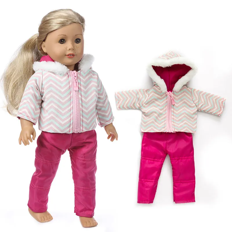 43cm Baby new born Doll winter clothing for baby doll clothes 18 Inch girl Doll jacket Coat, Shoes are not included.