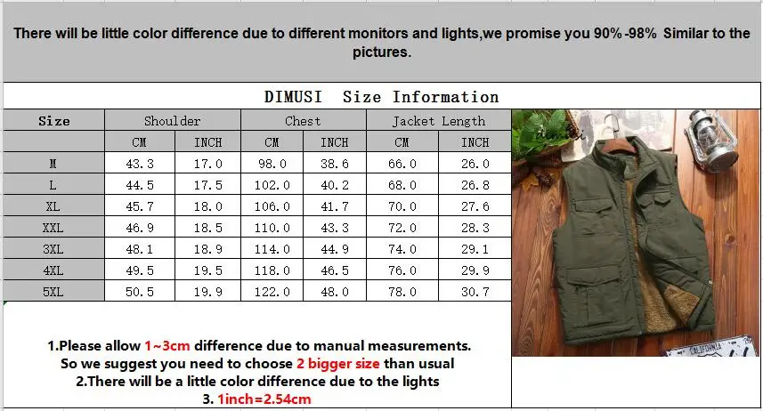 DIMUSI Winter Men Vest Casual Fleece Warm Waistcoats Mens Thermal Vests Jackets Man Army Windbreaker Sleeveless Jackets Clothing