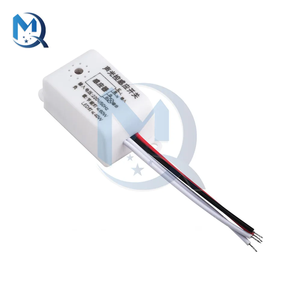 110V-220V Sound Stimme Sensor Schalter 50Hz 40W 4-draht Thyristor Sound Light Steuerung schalter Automatische Voice Control Sensor Detektor