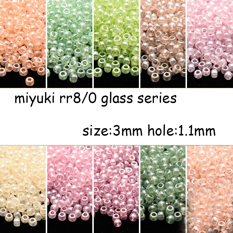 Japan 8/0 Round Beads Miyuki Imported  3mm Seed Beads 14-Color Glass Color Series 5G Pack