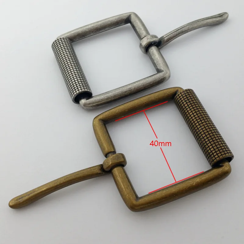 40mm Roller Buckle Pin Belt Buckle Vintage antique style DIY Leather Craft Jeans Accessories for 3.8cm-3.9cm Wide Belt