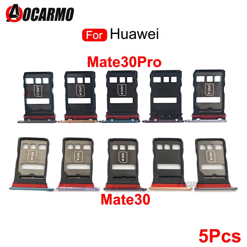 

5Pcs Sim Card For Huawei Mate 30 Pro SIM Tray Slot Holder Replacement Parts