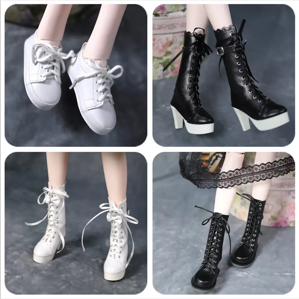 

DBS bjd 1/3 62cm doll Black and white series boots sneakers girl gift toy