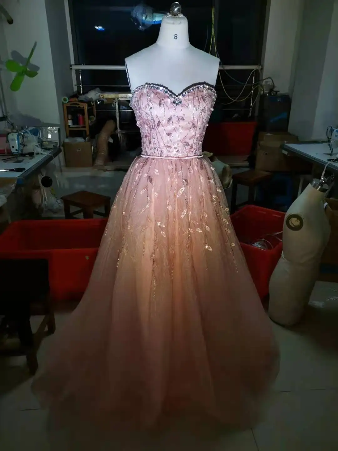 MYYBLE-vestido de fiesta sin mangas con falda desmontable, traje de dos piezas de encaje con cuentas de corazón, champán, 2021