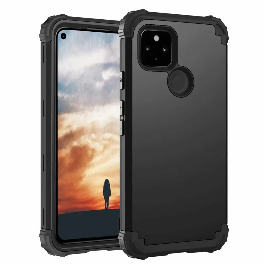 Heavy Duty Armor Rugged case Dust-Proof Shockproof Drop-Proof Scratch-Resistant Tough cover For Google Pixel 5A 5G