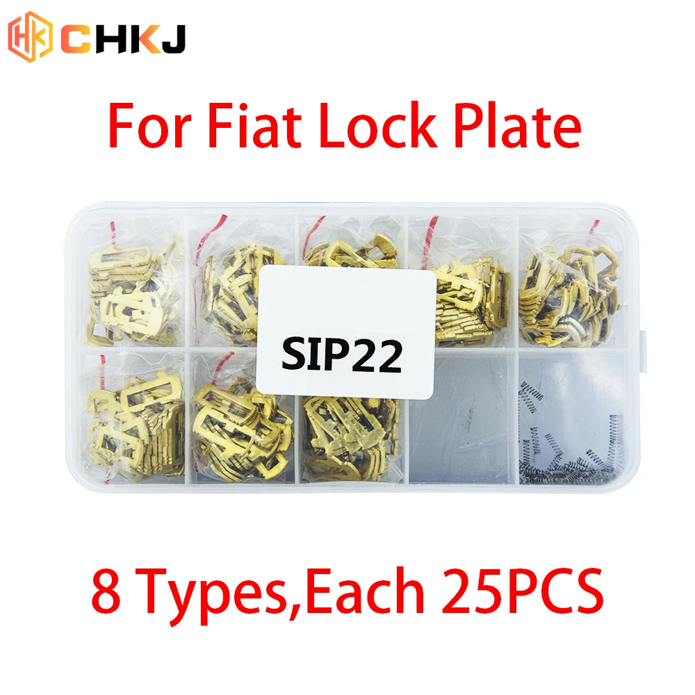 CHKJ 200PCS/Lot For Fiat Alfa Romeo Lanc Martha La Drop SIP22 Auto Car Lock Plate Reed Car Lock Repair Accessories Kits